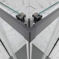 Душевой уголок Triton Фикс Графит Щ0000077407 80х80 см с поддоном