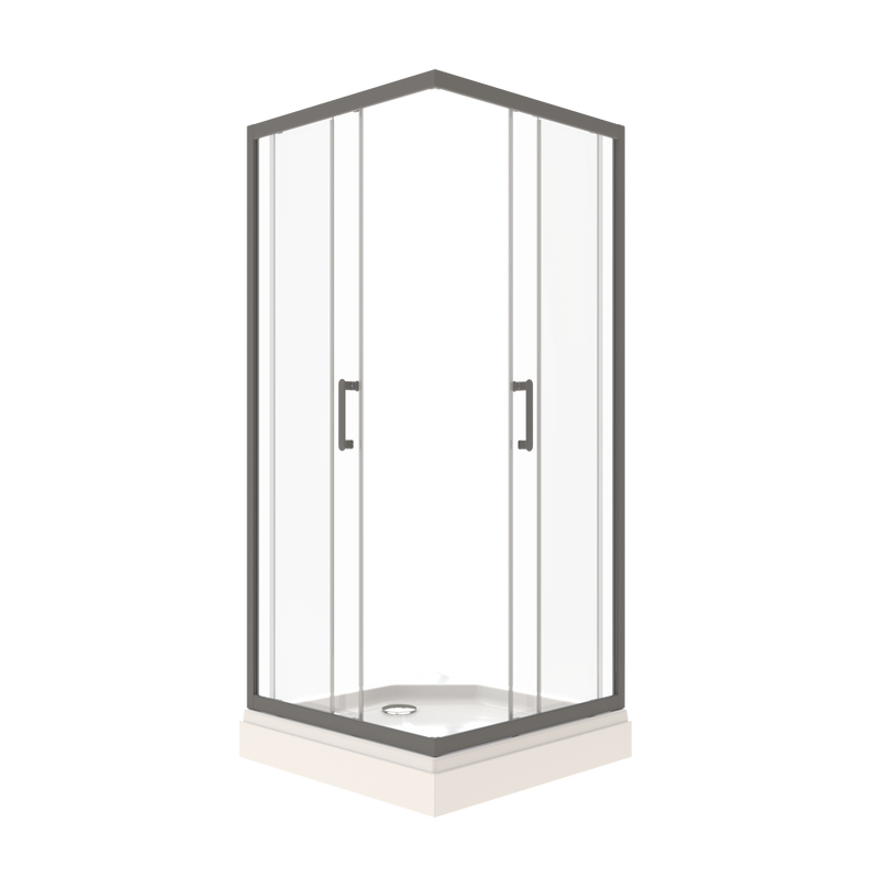 Душевой уголок Triton Фикс Графит Щ0000077407 80х80 см с поддоном