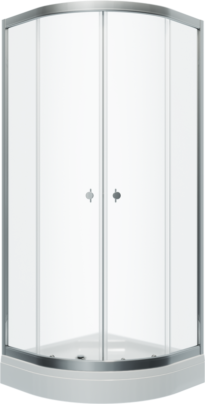 Душевой уголок Triton Альфа -хром Щ0000049614 80x80, с поддоном, профиль хром