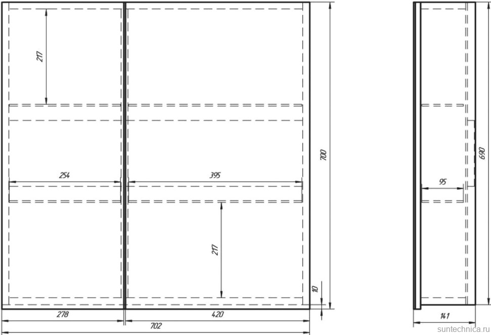 Зеркало-шкаф Dreja Almi 70