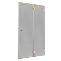 Душевая дверь в нишу Wasserkraft Ems 76H05R-TXG 120 см, текстурное стекло, фурнитура золото