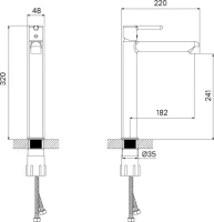 Смеситель для раковины IDDIS AIGBC01i01 хром матовый