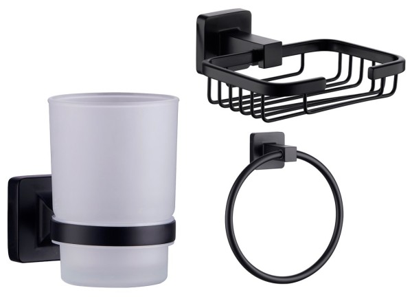 Набор Мыльница Fashun A26 A2602-1-7 + Стакан A26-7 A2606-7 + Полотенцедержатель A2604-7