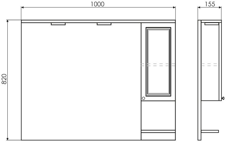 Зеркало Comforty Севилья 100 слоновая кость