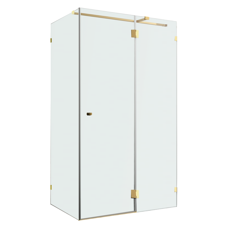 Душевой уголок Wasserkraft Ems 76H10R-MG 120х100 см, стекло матовое, фурнитура золото