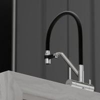 Смеситель для кухни Sancos Dora SC4003CH с гибким изливом, хром