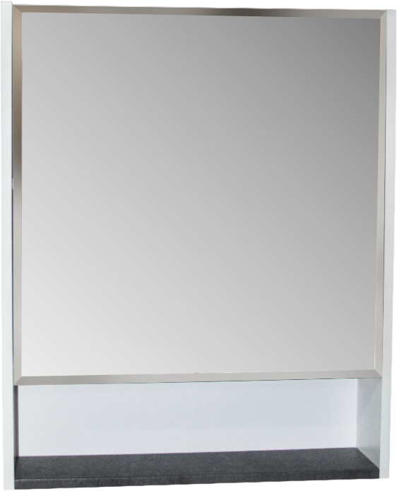 Зеркало-шкаф Mixline 60 подвесной, без полок, белый, правый