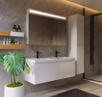 Зеркало-шкаф Dreja Uni 120 белое Зеркало-шкаф Dreja Uni 120 белое