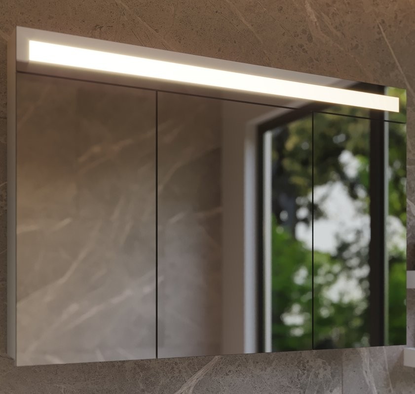 Зеркало-шкаф Dreja Uni 120 белое