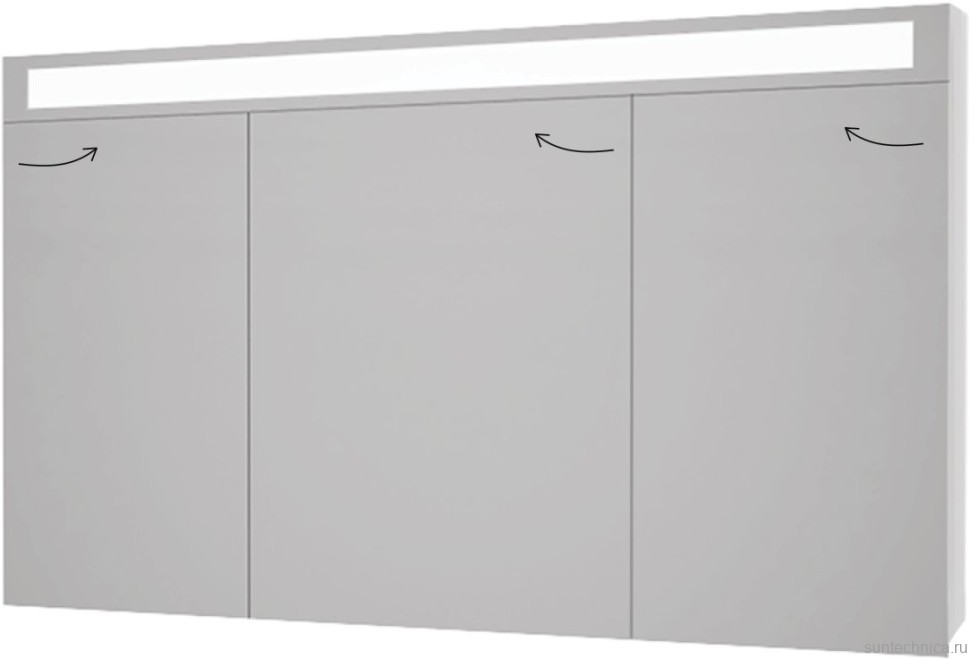 Зеркало-шкаф Dreja Uni 120 белое