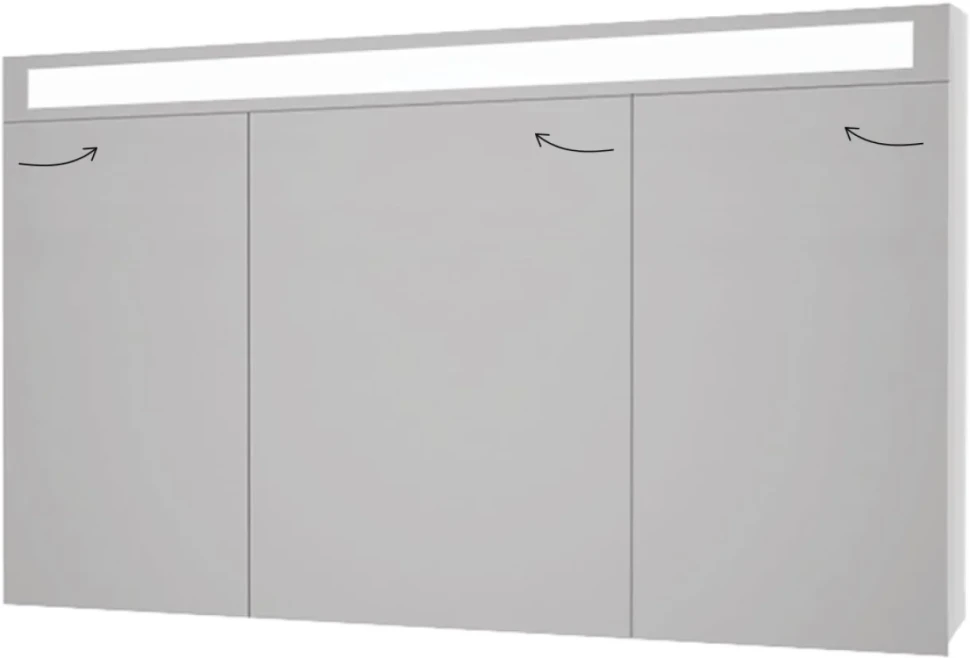 Зеркало-шкаф Dreja Uni 120 белое