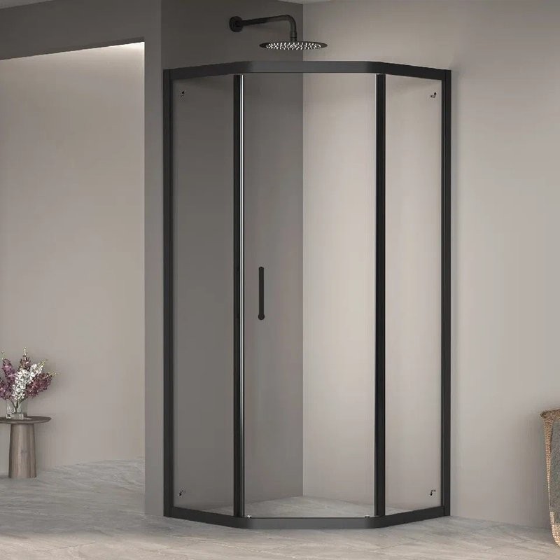 Душевой уголок RGW Passage PA-86B 1000x1000x1950, профиль черный