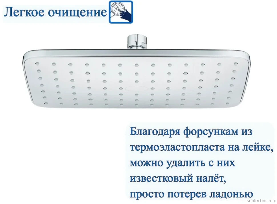 Верхний душ BOND Cube B07-9900 хром