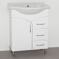 Тумба с раковиной Style Line Эко Стандарт №22 65 белая Тумба с раковиной Style Line Эко Стандарт №22 65 белая