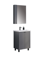 Мебель для ванной комнаты Comforty Лима 60Н напольная, антрацит