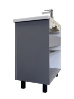 Мебель для ванной комнаты Comforty Лима 60Н напольная, антрацит