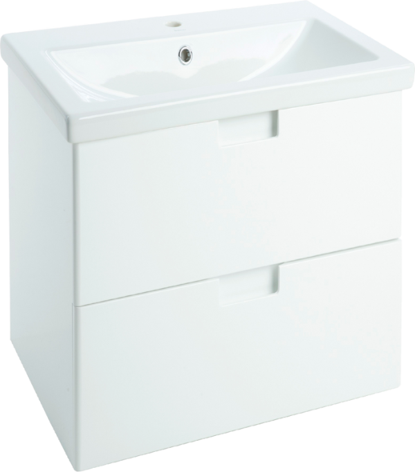 Тумба с раковиной Bellezza Пегас 50 подвесная, белая