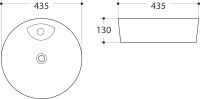 Накладная раковина Art&Max AM-78111 белая