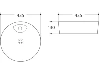 Накладная раковина Art&Max AM-78111 белая Накладная раковина Art&Max AM-78111 белая