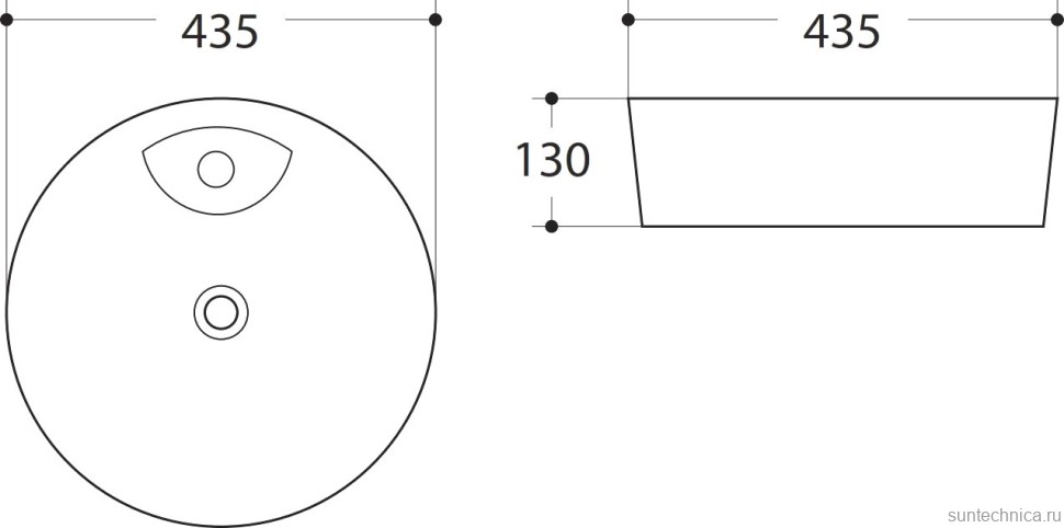 Накладная раковина Art&Max AM-78111 белая