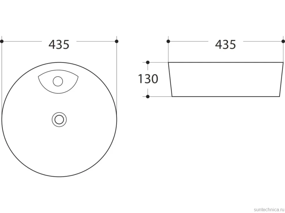Накладная раковина Art&Max AM-78111 белая