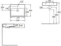 Накладная раковина Jacob Delafon Sully EVT112-00