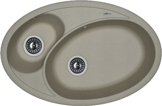 Комплект Мойка Florentina Селена 780 серый шелк + Измельчитель Bone Crusher BC 910-SL-Slim Line