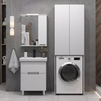 Шкаф SanStar напольный, над стиральной машиной, белый