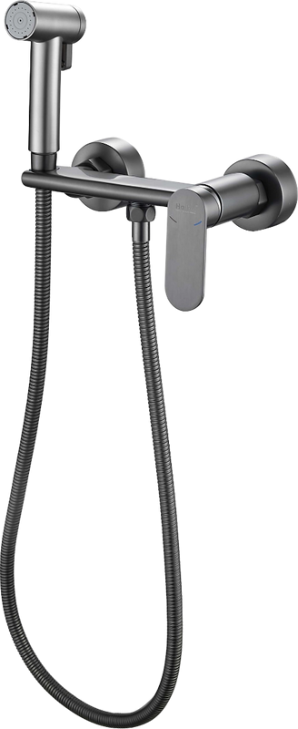 Гигиенический душ Haiba HB5516-3 со смесителем, оружейная сталь