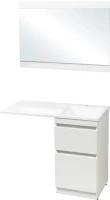 Мебель для ванной комнаты Style Line Даллас 110 Люкс Plus напольная, белая, эмаль R
