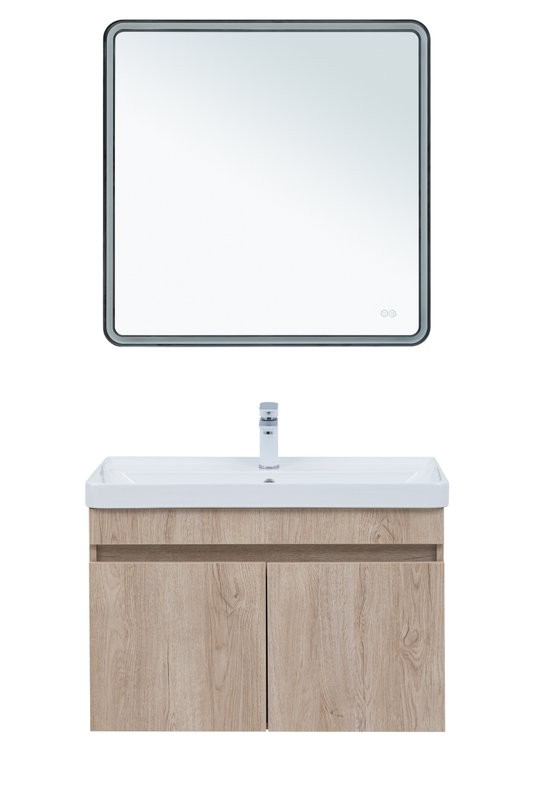 Мебель для ванной комнаты Aquanet Оптима 80 подвесная, дуб светлый