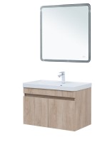 Мебель для ванной комнаты Aquanet Оптима 80 подвесная, дуб светлый