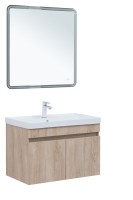 Мебель для ванной комнаты Aquanet Оптима 80 подвесная, дуб светлый