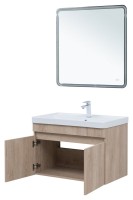 Мебель для ванной комнаты Aquanet Оптима 80 подвесная, дуб светлый