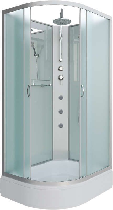 Душевая кабина Niagara Classic NG-33294-14RBKTG 120х90 см, без крыши, с гидромассажем и тропическим душем