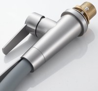 Смеситель для кухни Shevanik S943L-9 с гибким изливом, сатин