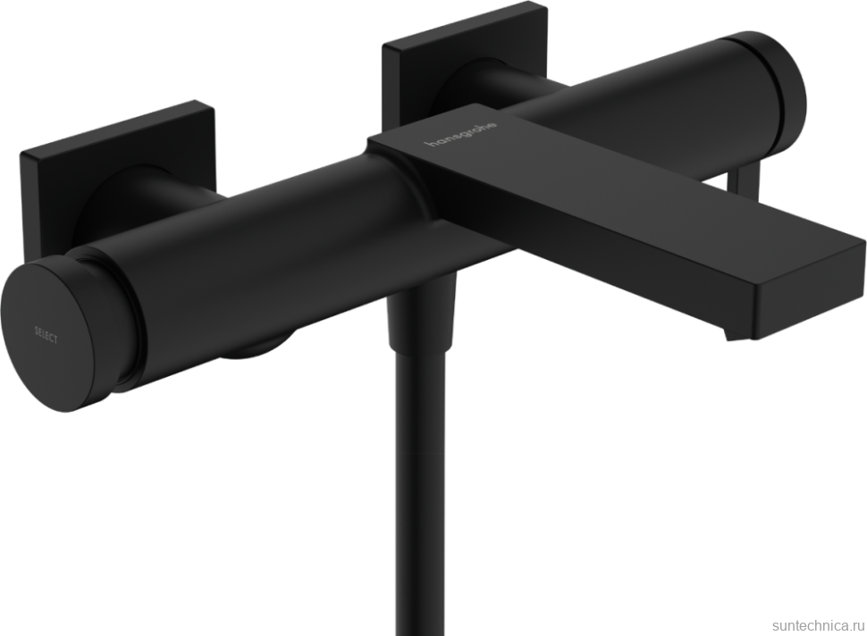 Смеситель для ванны с душем Hansgrohe Tecturis E 73420670 матовый черный
