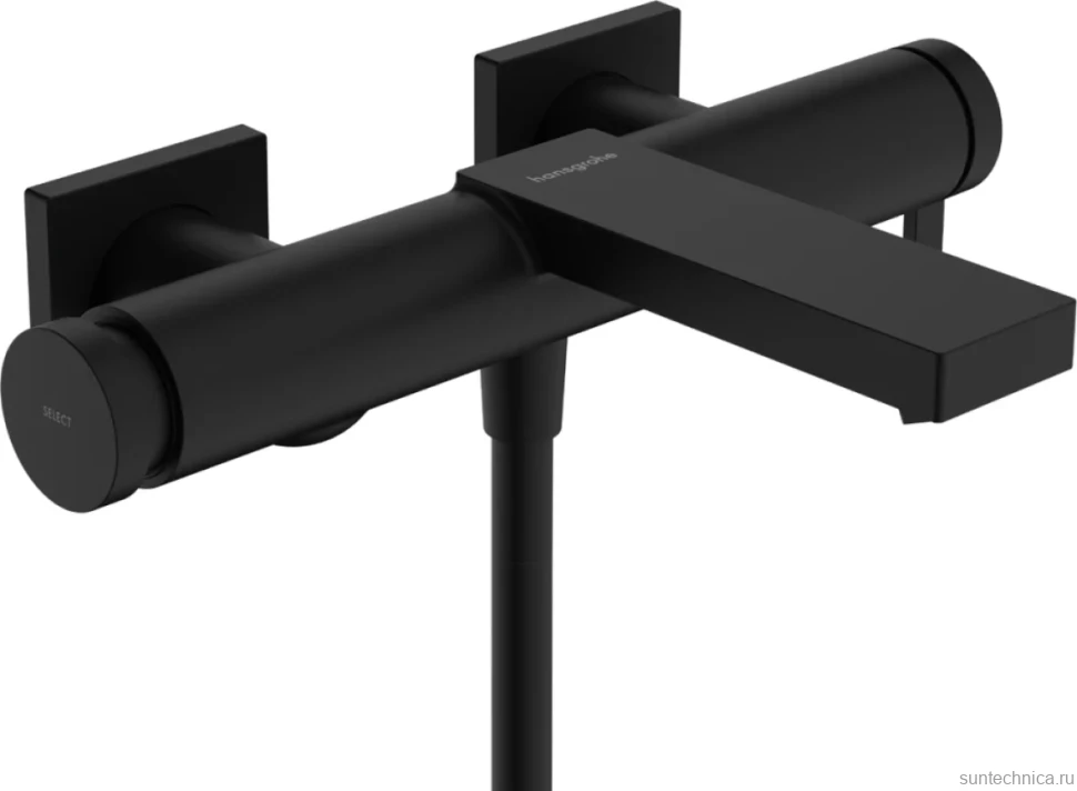 Смеситель для ванны с душем Hansgrohe Tecturis E 73420670 матовый черный