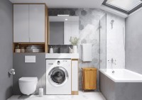 Тумба с раковиной AQUATON Лондри 20 дуб сантана, белый