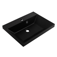 Мебель для ванной комнаты BelBagno Marino 60 подвесная, nero lucido, черная раовина