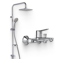 Душевой комплект Смеситель Damixa Galaxy DX7510000 + Стойка RedBlu Palace Evo 974200063