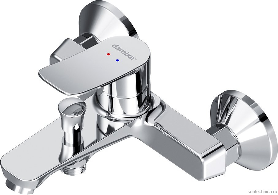 Душевой комплект Смеситель Damixa Galaxy DX7510000 + Стойка RedBlu Palace Evo 974200063