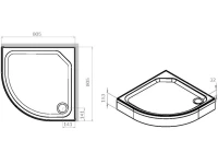 Поддон для душа AM.PM X-Joy Twin Slide W88T-205-080W64 80x80 Поддон для душа AM.PM X-Joy Twin Slide W88T-205-080W64 80x80