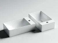Тумба с раковиной Sancos Mini 35 R подвесная, белый глянец