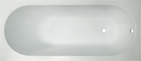 Ванна из искусственного камня Marmo Bagno Лючия 170x75 см, пристенная, белая, на ножках
