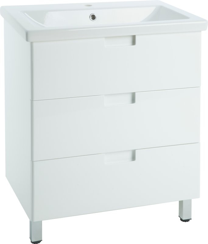 Мебель для ванной комнаты Bellezza Пегас 70 напольная, белая