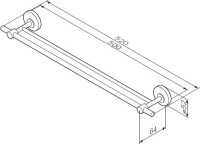 Держатель для полотенец AM.PM Bliss L A55335464 хром Держатель для полотенец AM.PM Bliss L A55335464 хром