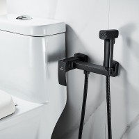 Гигиенический душ Rose R1505H-1 со смесителем, черный
