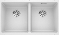 Комплект Мойка Blanco Subline 350/350-U белая + Измельчитель Franke