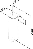 Ершик для унитаза AM.PM Sense L A7433600
